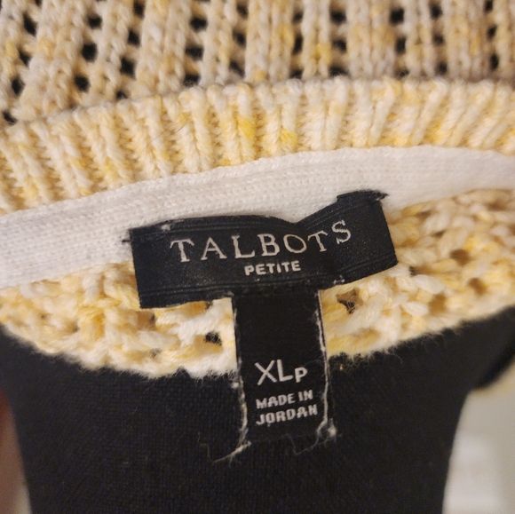 Talbot's yellow sweater, XLP - Picture 3 of 3